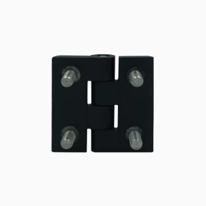 BISAGRA EXTERNA ZAMAK NEGRA 40x40 TIPO PARCHE 180 GRADOS