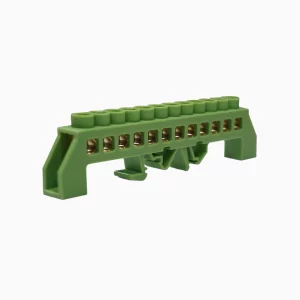 BARRA UNIPOLAR RIEL DIN VERDE 12P LEIPOLE