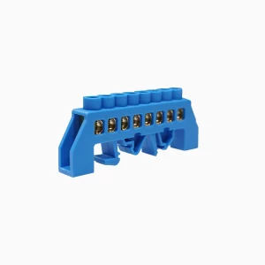 BARRA UNIPOLAR RIEL DIN AZUL 8P LEIPOLE