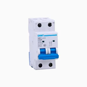 INTERRUPTOR DC 2PX20A 500VDC, CURVA C, NB1-63DC-2P-C20
