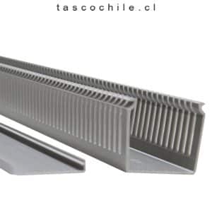 CANALETA 60 x 60 RANURADA GRIS