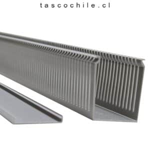 CANALETA 60 x 80 RANURADA GRIS