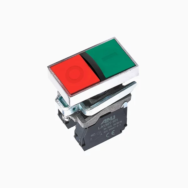 PULSADOR DOBLE METALICO NO+NC ANU