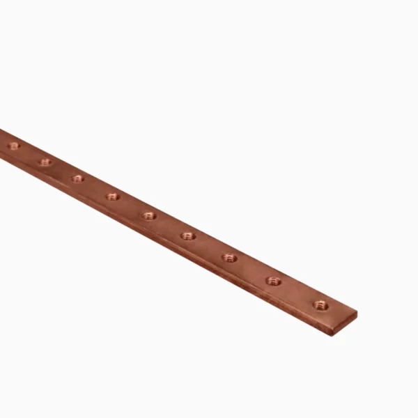 COBRE PERFORADO 15x4mm L=2000mm M6