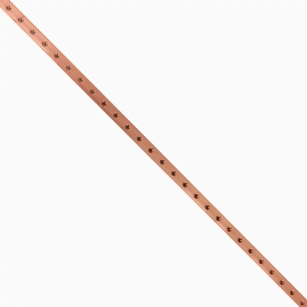 COBRE PERFORADO 15x4mm L=2000mm M6 - Imagen 2
