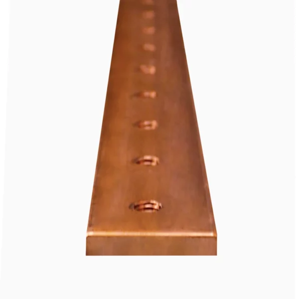 COBRE PERFORADO 25x5mm L=2000mm M6 - Imagen 3