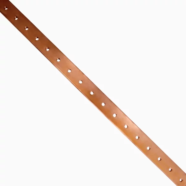 COBRE PERFORADO 25x5mm L=2000mm M6 - Imagen 2