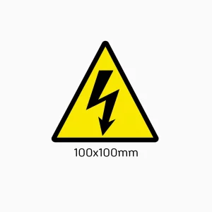 KIT 25 - LOGO RIESGO ELECTRICO 100x100mm (1 unidad)