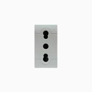 MOD.ENCHUFE BIVALENTE 2P+T 16A 220-250V AC GY