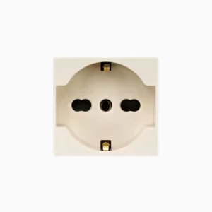 MOD.SCHUKO 2P+T 16A 220- 250V  BIVALENTE MARFIL