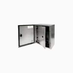 TABLERO 400 x 300 x 200mm INOX C/ PUERTA INTERIOR